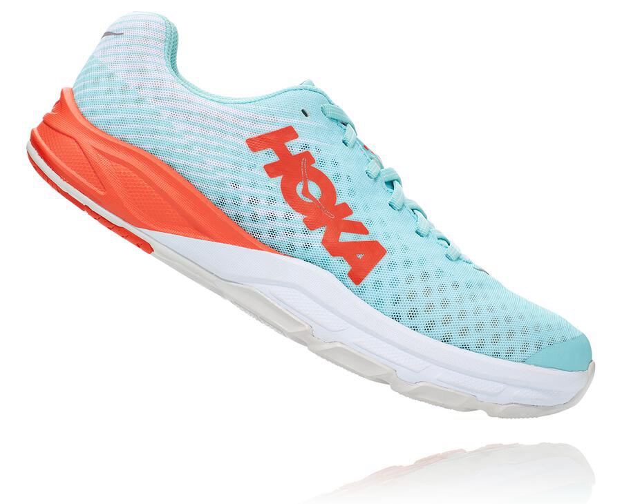 Hoka One One Mens Running Shoes - EVO Carbon Rocket - Blue - SJXN29301